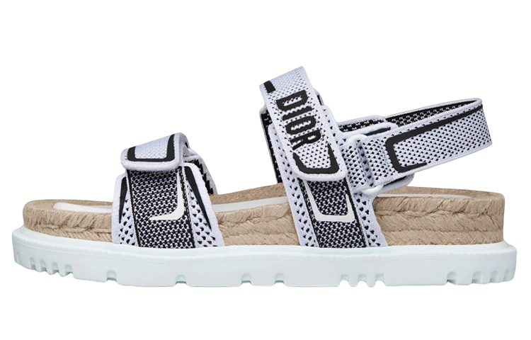 DIOR DiorAct Mesh Flat Beach Sandals Women's