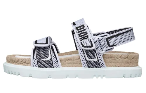 DIOR DiorAct Mesh Flat Beach Sandals Women's