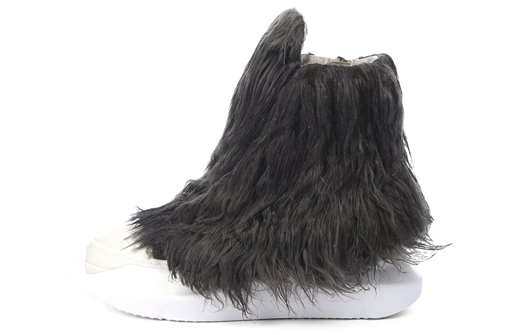 Rick Owens DRKSHDW Strobe High top Stylish Skateboarding Shoes Women's Gray