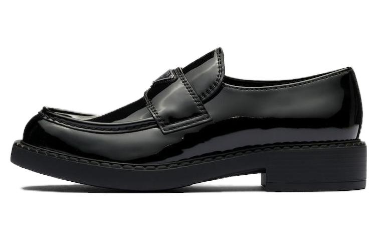 Мужские лоферы Prada Patent Leather (черные)