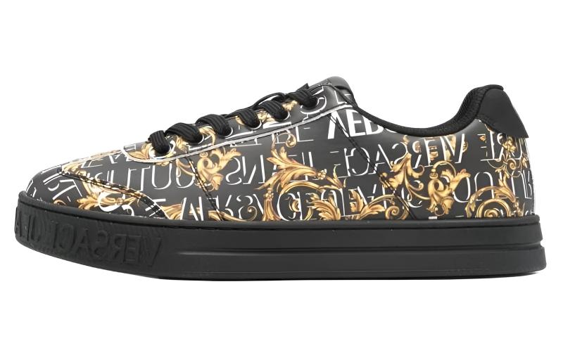 Мужские кеды Versace JEANS COUTURE (черные)