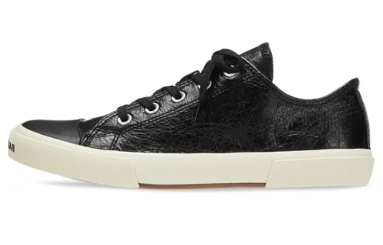 Balenciaga Paris Low Top Leather Sneaker Black