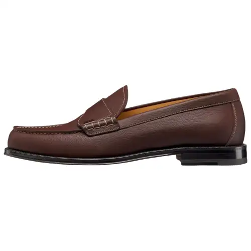 DIOR Granville Loafers Men's Red Brown