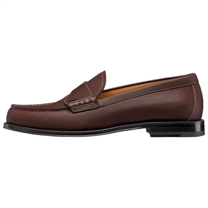 DIOR Granville Loafers Men's Red Brown