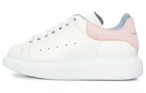 Alexander McQueen Oversized White Denim Light Pink Women's