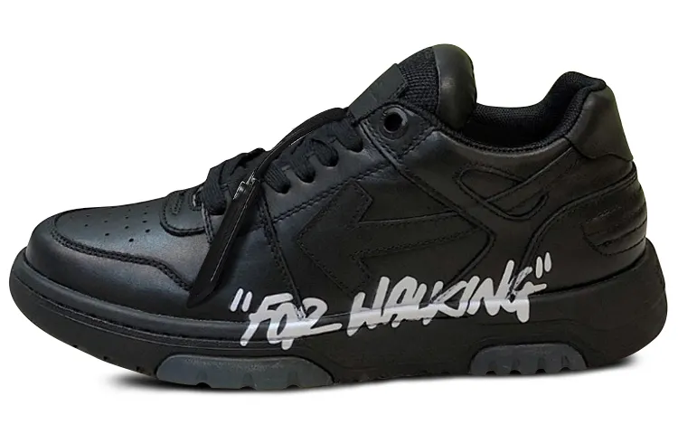 OFF WHITE Out Of Office Low Top For Walking Sneaker 'Black White'