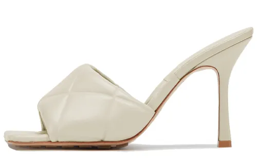 Bottega Veneta Lido Slide Slippers Women's Wax White