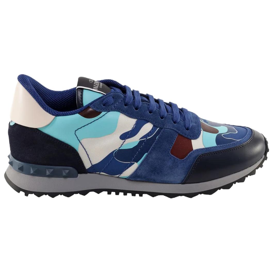 Мужские кроссовки Valentino Rockrunner (синие) — фото 3
