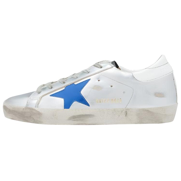 Женские кроссовки Golden Goose Super-Star (серебристый)