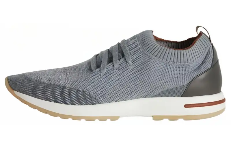 Loro Piana Fabric Low top Casual Shoes Men's Gray