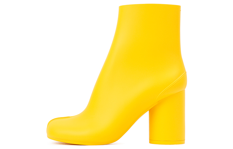 Maison Margiela Mason Margiela Tabi Rubber Fashion Short Boots 8.5cm Women's Yellow