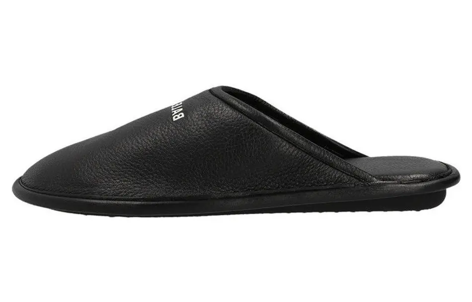 Balenciaga Leather Stylish Sandal Men's Black