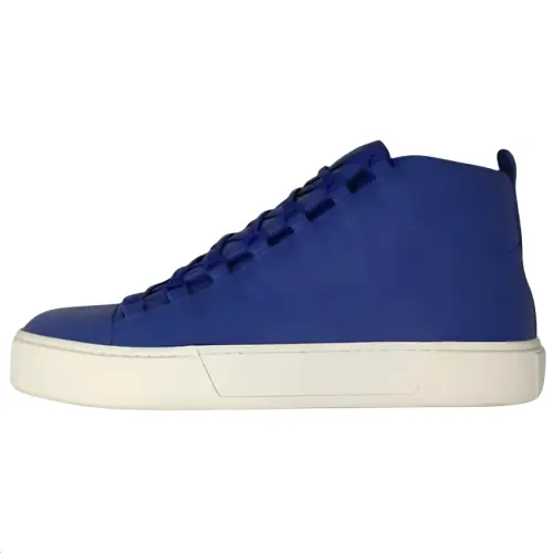 Balenciaga Arena Leather High top Skateboard Shoes Men's Blue