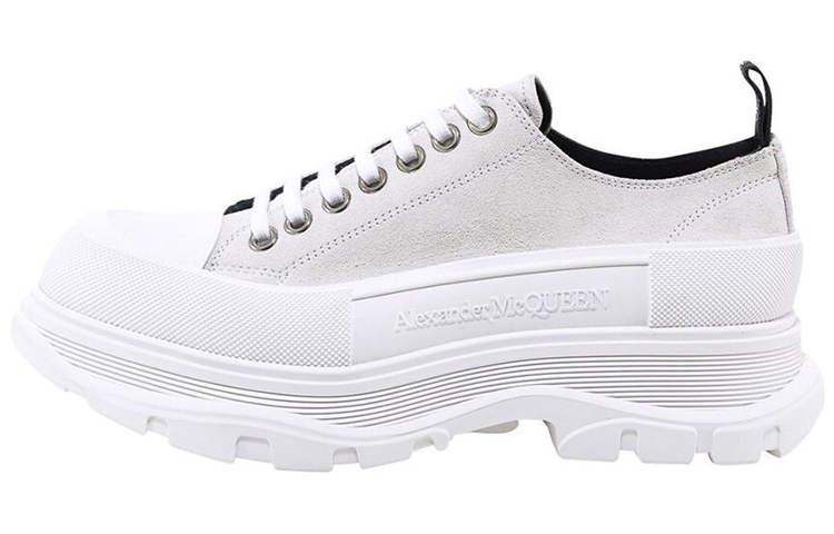 Мужские ботинки Alexander McQueen Tread Slick (бело-серые)