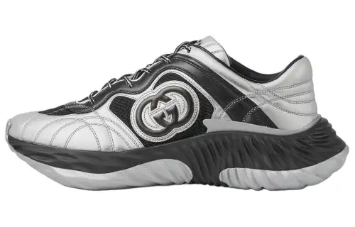 Gucci Wmns Ripple Sneaker 'Silver Black'