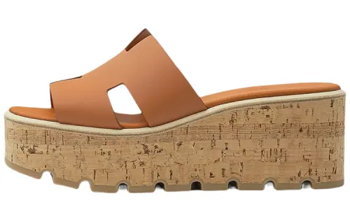 HERMES Eze Slide Slippers Women's Brown