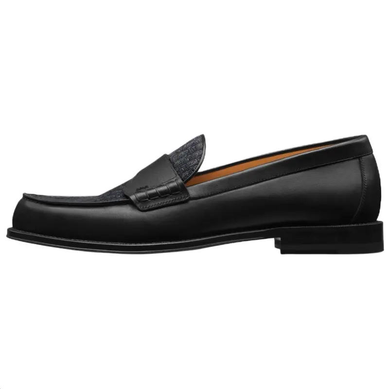 DIOR Granville Cow Leather Loafers Men's Black