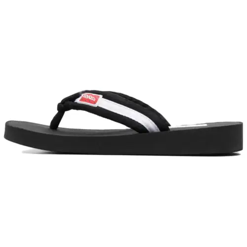 KENZO Logo-patch Striped Flip Flops