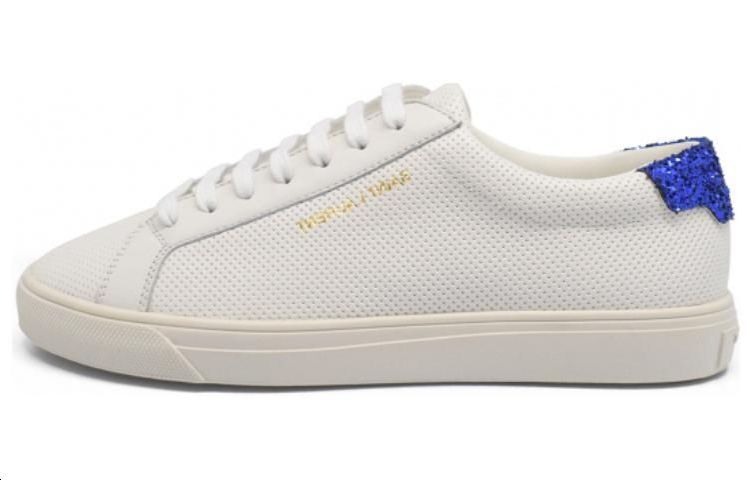 Женские кеды SAINT LAURENT (бело-синие)