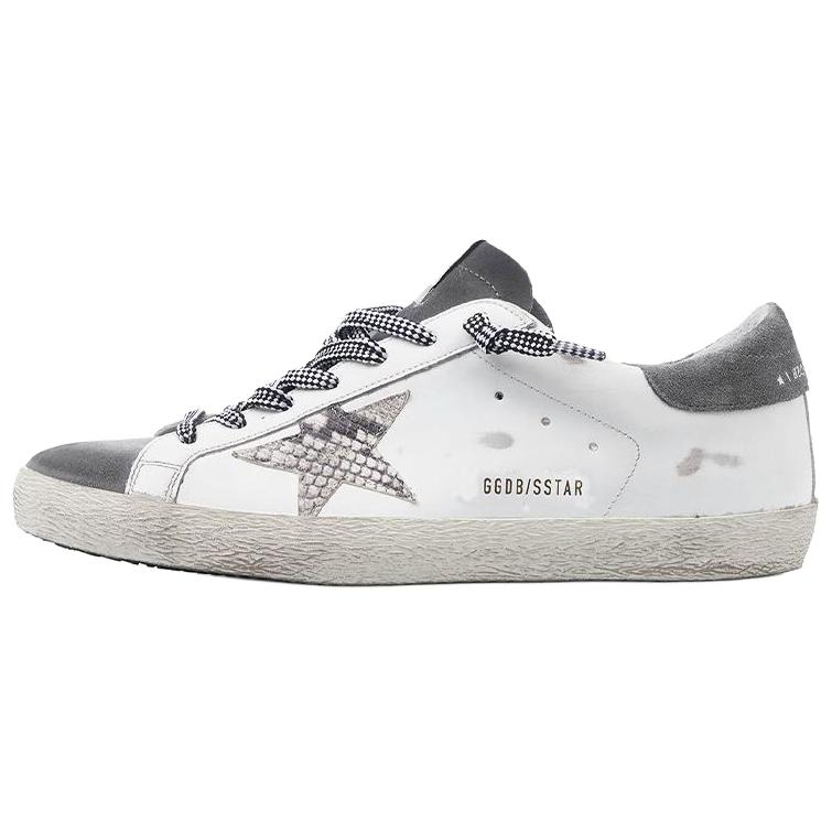 Мужские кеды Golden Goose Super-Star (серо-белые)