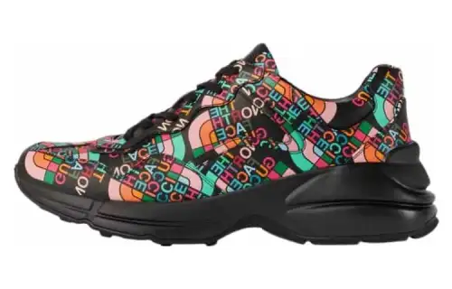 Gucci The North Face x Gucci Rhyton 'Allover Logo - Black Multi-Color'