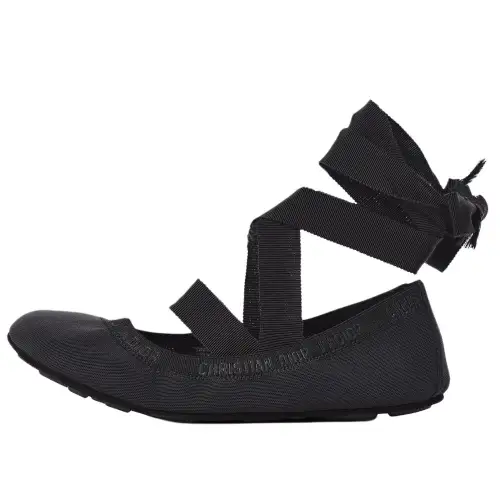 DIOR Academy Mesh Flat Shoes Women's Black