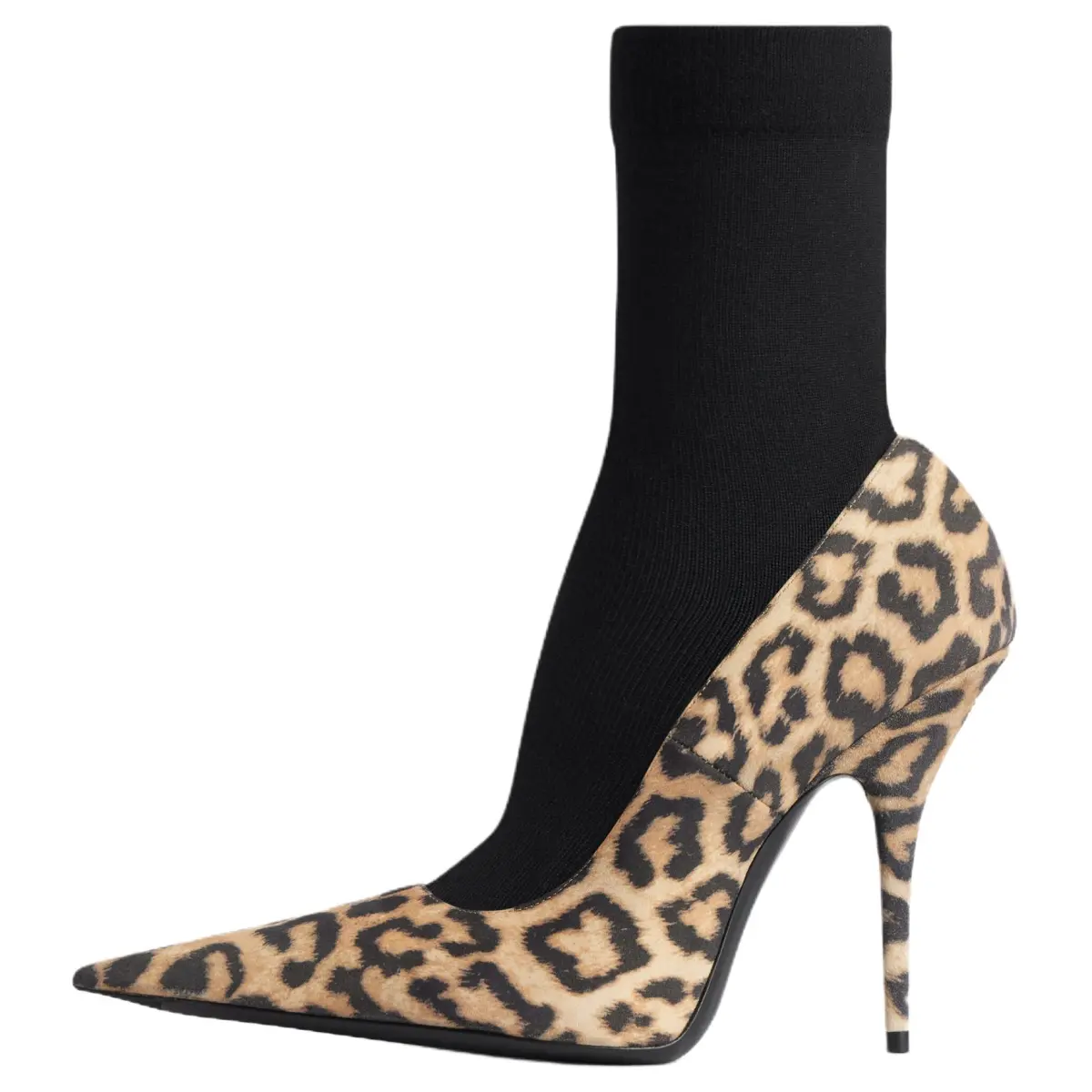 Balenciaga Avenue Sock Ankle Boots 11cm Women's Brown Black