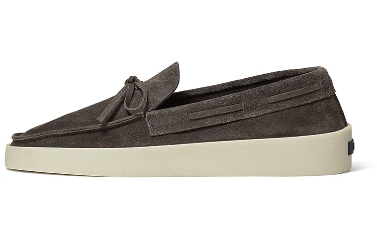 Fear Of God Zegna Suede Loafers Ermenegildo Zegna Grey