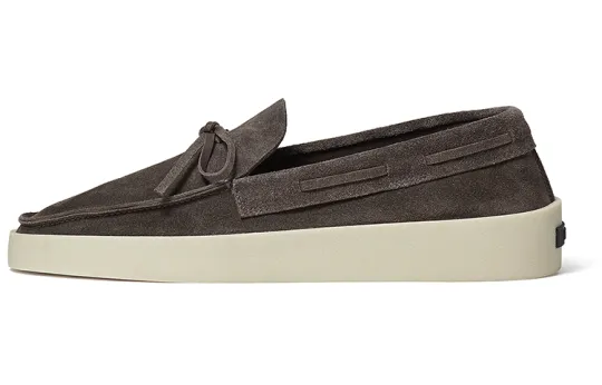 Fear Of God Zegna Suede Loafers Ermenegildo Zegna Grey