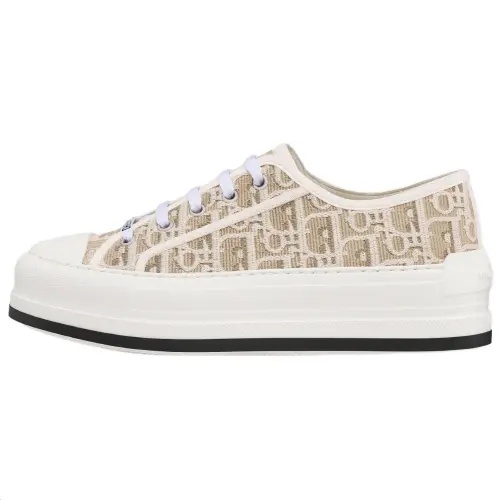 DIOR Walk'n'Dior Low top Skateboard Shoes Women's Beige