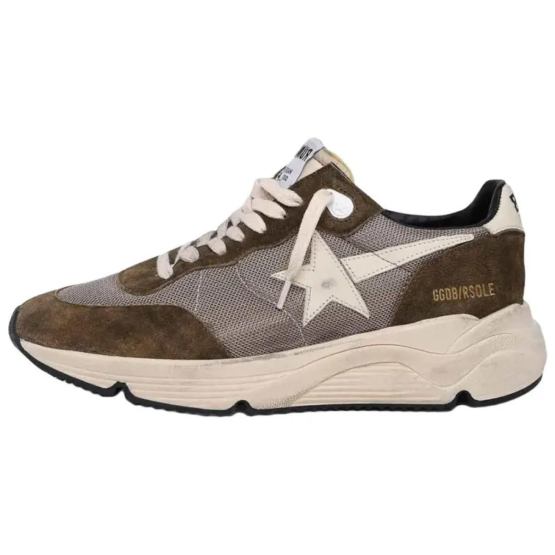 Golden Goose Running Sole Low top Casual Shoes Men's Brown Beige