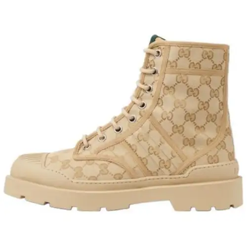 GUCCI Ankle Boots Men's Beige