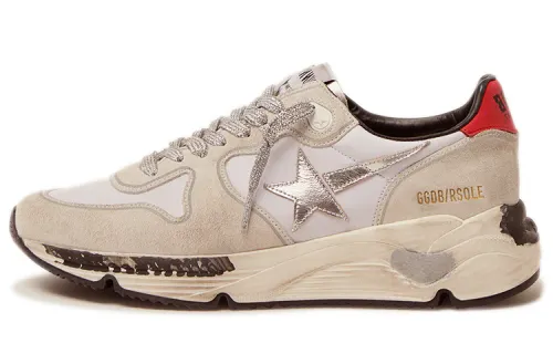 Golden Goose Running Sole Casual Shoes Women's Low Top Ecru