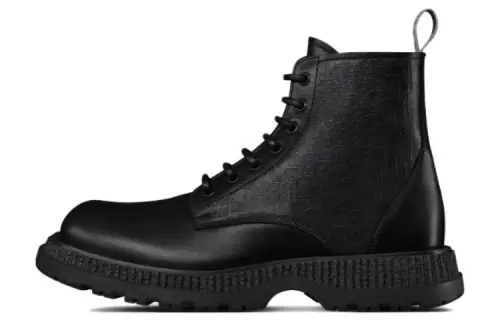 DIOR Buffalo Lace Up Ankle Boot 'DIOR Oblique Debossed - Black'