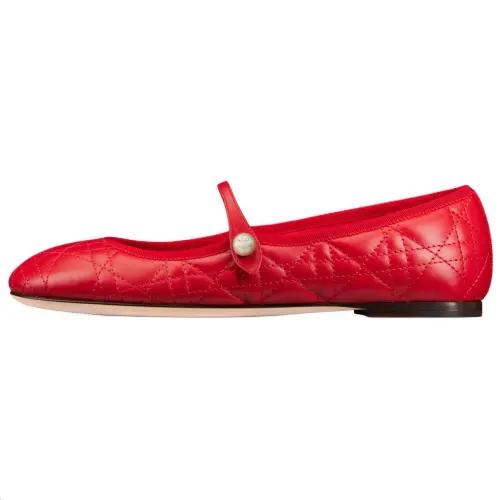 DIOR Dioramour Dior Mary Jane Shoes Women's Red