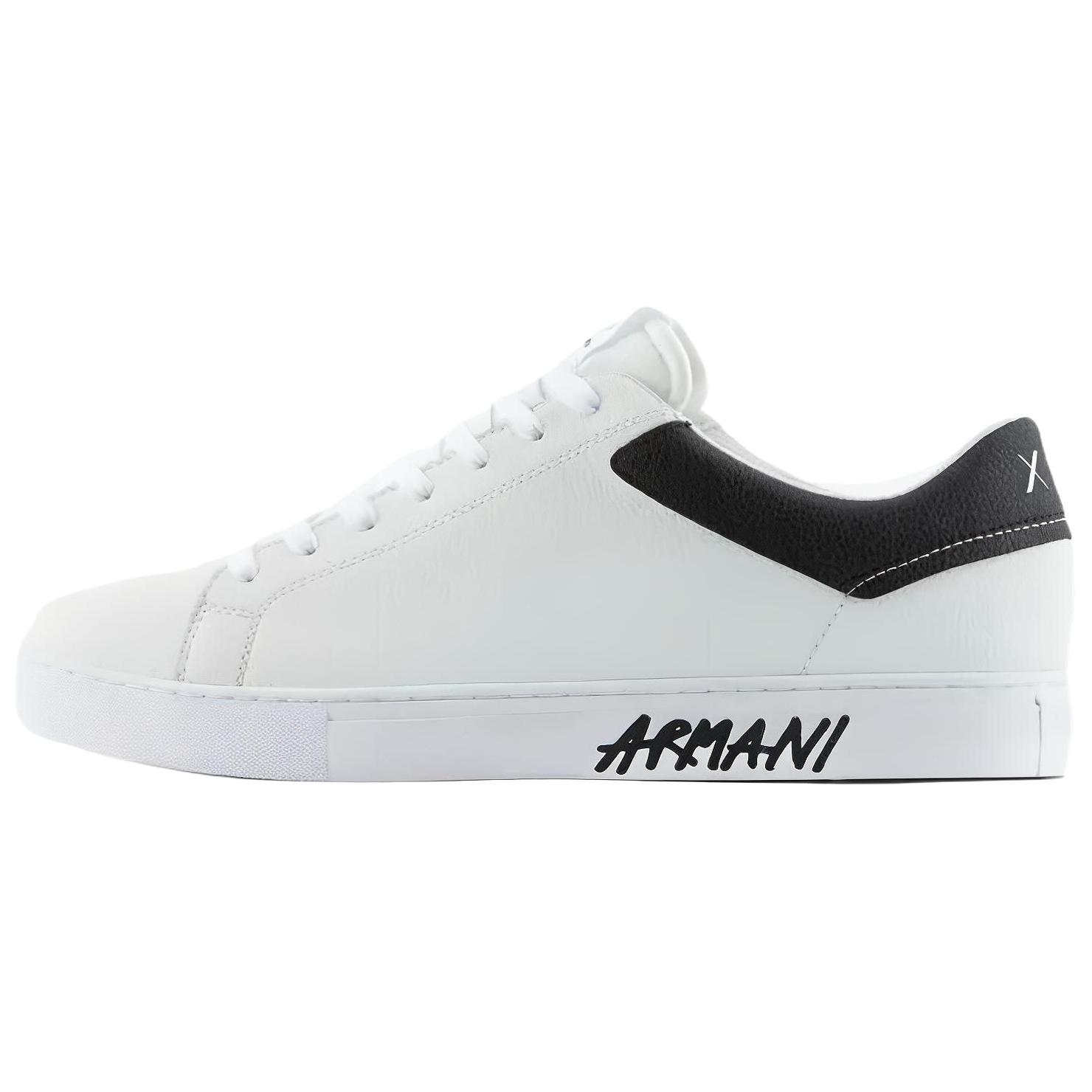 EMPORIO ARMANI Leather Sidewall Logo Sneakers
