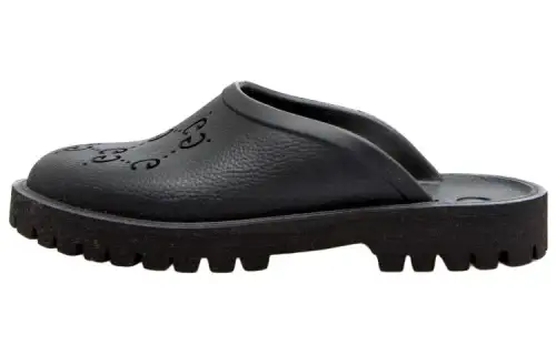 Gucci Slip On Sandal 'Cut Out Monogram - Black'