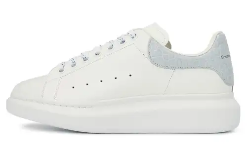Alexander McQueen Oversized Sneaker 'White Light Blue Crocodile'