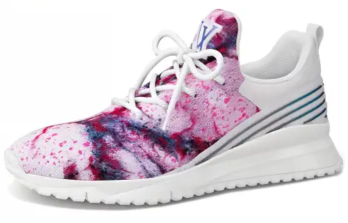 LOUIS VUITTON V.N.R Tie & Dye Cushioning Lightweight Low top Casual Shoes Men's Pink White