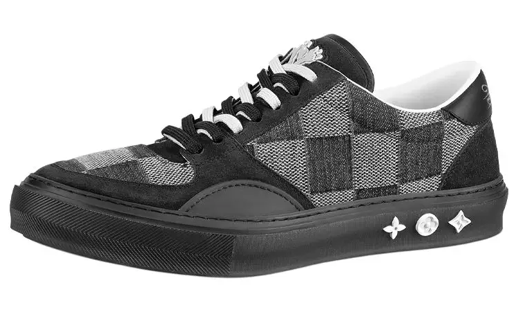 LOUIS VUITTON Ollie Sneakers 'Black Plaid Mesh'