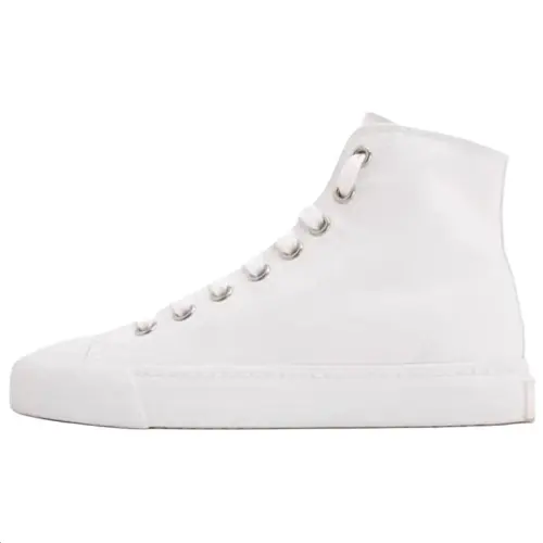 PRADA High top Canvas Shoes Women's White