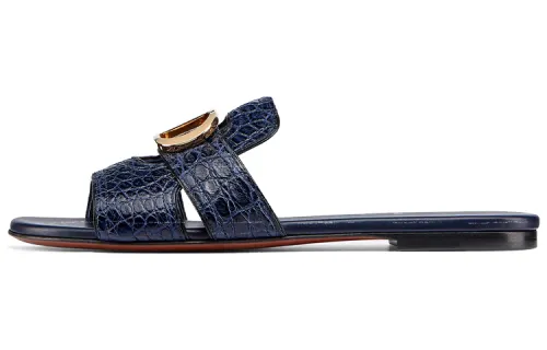 DIOR 30 Montaigne Slide Slippers Women's Indigo