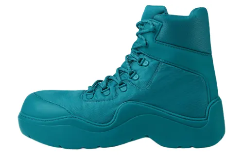 Bottega Veneta Puddle Bomber Ankle Boot Teal