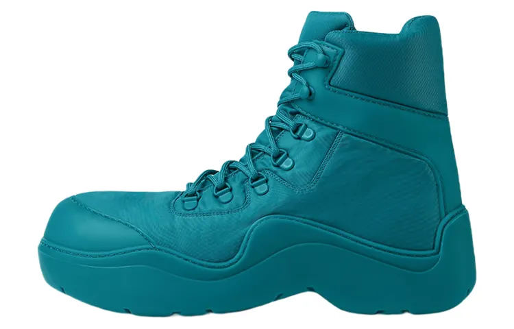 Bottega Veneta Puddle Bomber Ankle Boot Teal