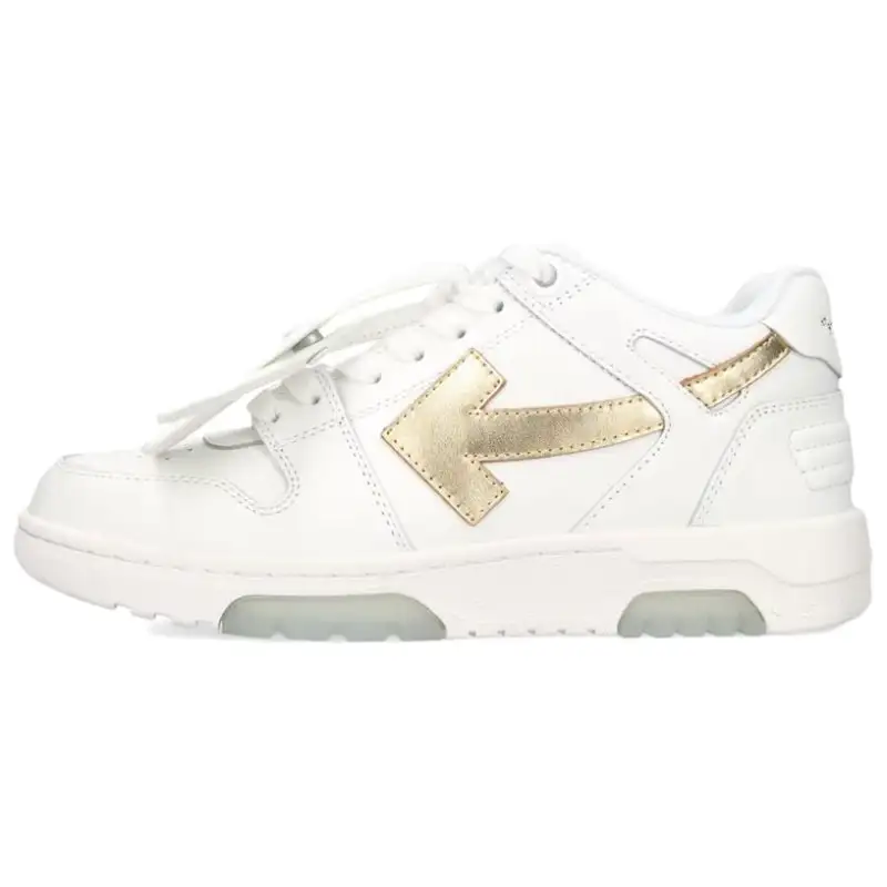 OFF WHITE Out Of Office Low top Casual Shoes Women's White Gold