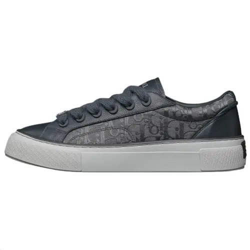 DIOR B33 Spin Low top Skateboard Shoes Men's Coal Gray Limited Edition Numbered Edition