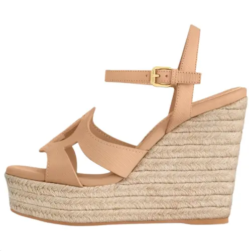 LOUIS VUITTON Isola One Strap Sandals 8.5cm Women's Light Umber