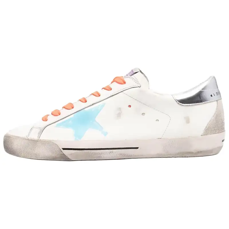 Golden Goose Super Star Low top Skateboard Shoes Men's White