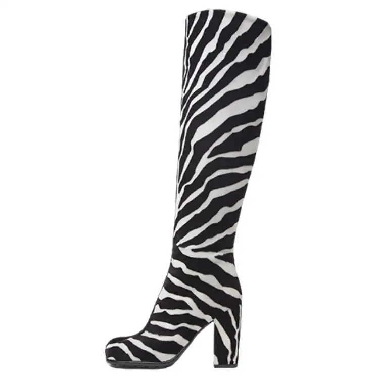 Bottega Veneta Leather Knee high Boots 9cm Women's White