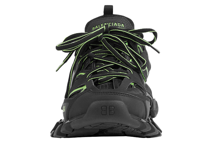 Balenciaga Track Comfortable And Trendy Low top Chunky Sneakers Women's Black Green